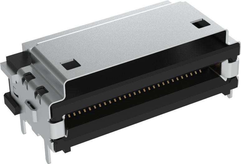 Amphenol Communications Solutions-G64R31212HR Steckverbinder, Kartenrand Extreme Port Z-Link Receptacle 0.6 Pitch Right Angle