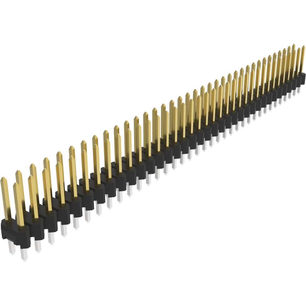 Amphenol Communications Solutions-861400722YO10LF 连接器插头及 PCB 插座 Board to Board connector, Unshrouded Header, Through Hole, Double Row, 72 Position, Vertical