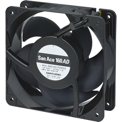 SANYO DENKI-9AD1601H5H001 Gebläse und Lüfter AC Fan Axial Ball Bearing 100V to 240V 90V to 264V 290CFM 58dB 160 X 160 X 51mm Sensor Box