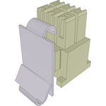 Conn Housing RCP 6 POS 2.54mm Crimp ST Cable Mount Mini Mate® Bulk