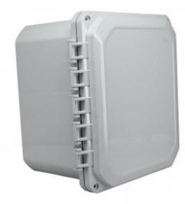 Bud Industries-DPH-28711 Cajas, compartimentos y anaqueles Light Gray Polycarbonate Bracket Mount Heavy Duty NEMA 6P/IP68 Hinged Cover PC Enclosure