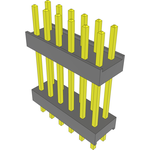 Conn Board Stacker HDR 12 POS 2.54mm Solder ST Top Entry Thru-Hole Bulk