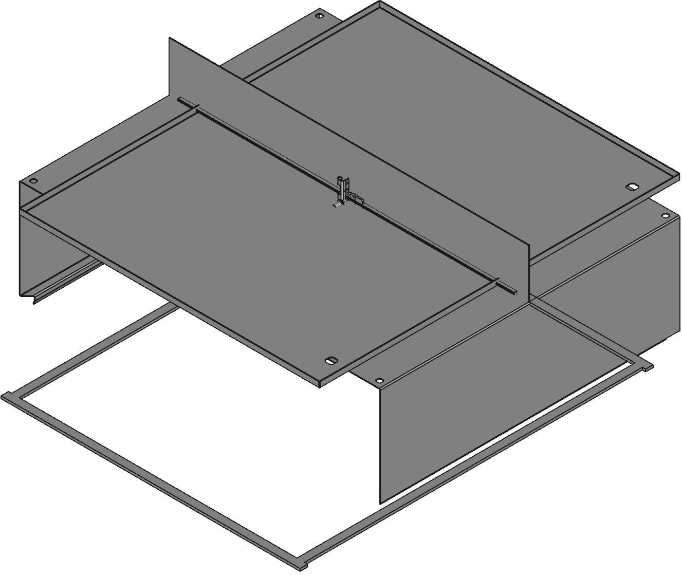 Hammond Manufacturing-EN4SD363010SS Boîtes, boîtiers et supports Natural Stainless Steel 304 Wall Mount Type 4X Enclosure