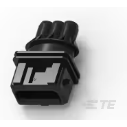 TE Connectivity-1-962581-2 Carcaza de cables discretos de conector Conn Housing PL 3 POS 5mm Crimp ST Cable Mount Black Box