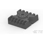TE Connectivity-1393143-7 Relaissockel Relay Sockets Glass Filled Polyester Screw Terminal 10A 300VAC Track Mount 3Pole