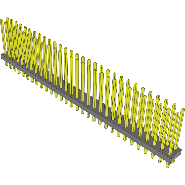 Samtec-MTMM-130-12-S-D-450 连接器插头及 PCB 插座 Conn Unshrouded Header HDR 60 POS 2mm Solder ST Top Entry Thru-Hole Bulk