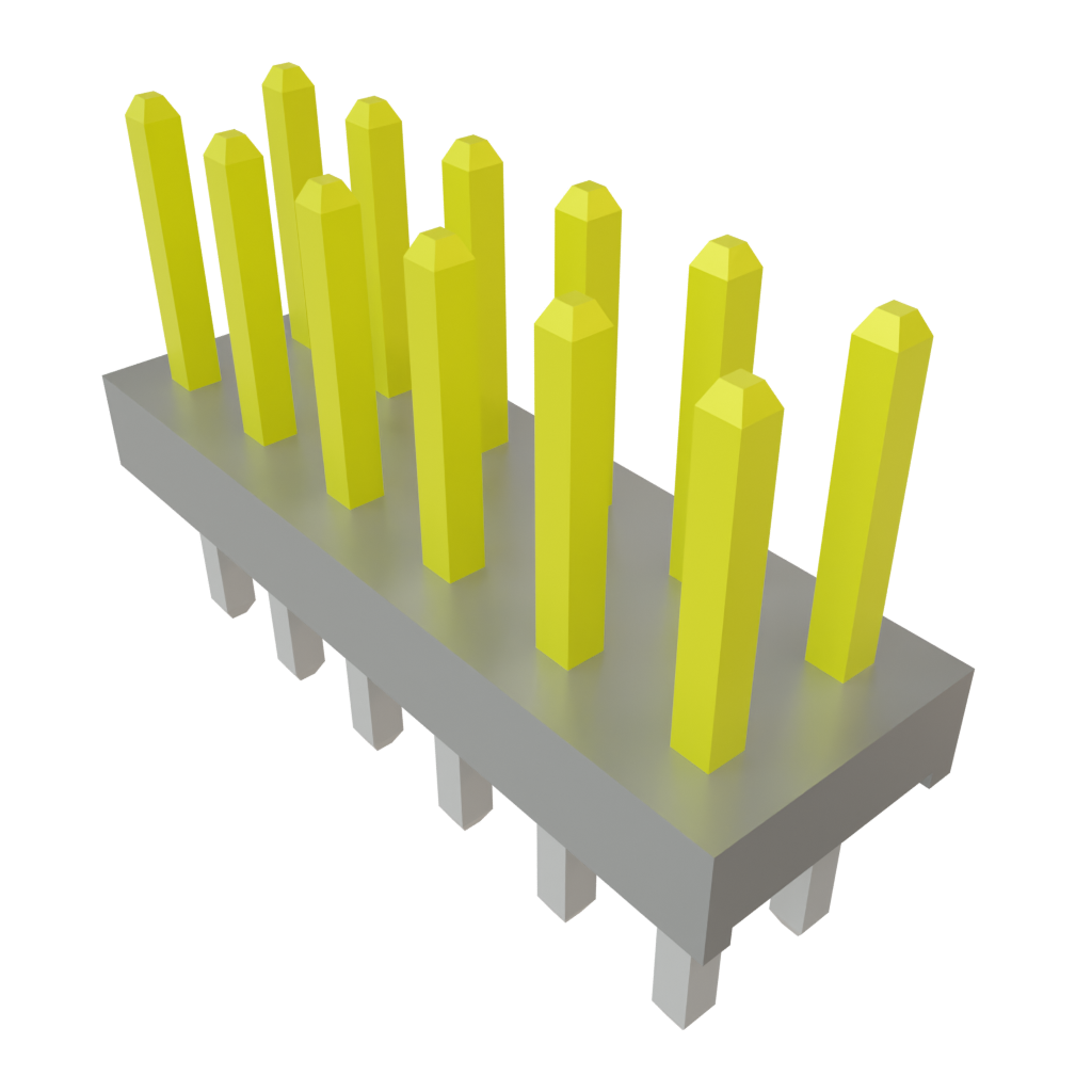 Samtec-TMM-106-03-L-D Connector Headers and PCB Receptacles Conn Unshrouded Header HDR 12 POS 2mm Solder ST Top Entry Thru-Hole Bulk