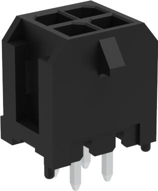 Amphenol-G88MP041024CEU Steckverbinderleisten und Leiterplattenbuchsen Micro Power Plus, Wafer 3.00mm Pitch Straight Dip