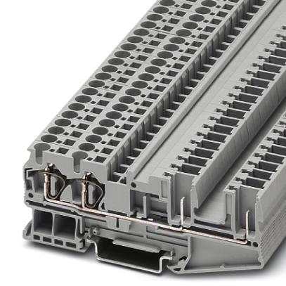 PHOENIX CONTACT-3042845 连接器接线板 Conn Feed-Through Terminal Block F 4 POS T DIN Rail 32A