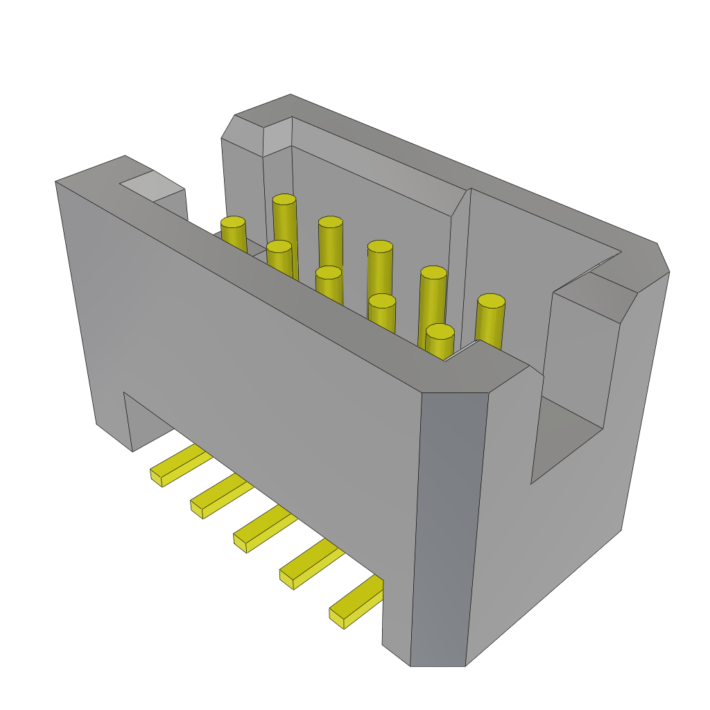 Samtec-TFM-105-02-F-D Piastre connettori e prese PCB Conn Shrouded Header (4 Sides) HDR 10 POS 1.27mm Solder ST Top Entry SMD TIGER EYE™ Tube