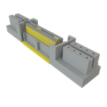 Conn Micro High Speed Socket Strip SKT 16Power/52Signal POS 0.635mm Solder ST SMD/Thru-Hole Tray