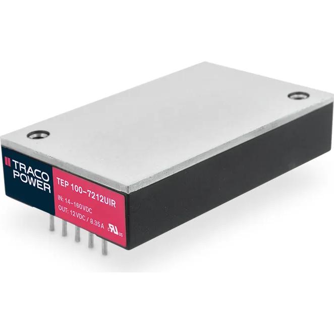 TRACO Electronic AG-TEP 100-7215UIR Convertidor de CC a CC y módulo del regulador de conmutación Module DC-DC 110VIN 1-OUT 24V 4.2A 100W 10-Pin Quarter-Brick