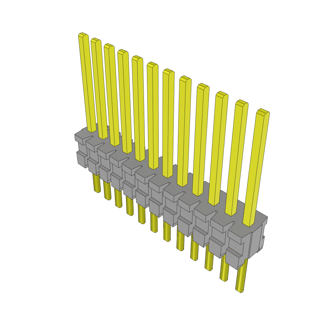 Samtec-TMS-112-53-G-S Connector Headers and PCB Receptacles Conn Unshrouded Header HDR 12 POS 1.27mm Solder ST Top Entry Thru-Hole Tube