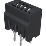 1.00mm Flex Connectors, HLW-S series, 4 Position, Top Entry Non-ZIF Connector, 1mm (0.039inch) Pitch, Kinked Terminal