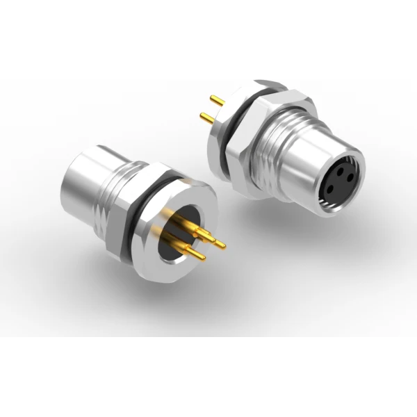 Tensility International-54-00277 Steckverbinder, rund Conn M8 Circular SKT 3 POS Solder ST Thru-Hole 3 Terminal 1 Port