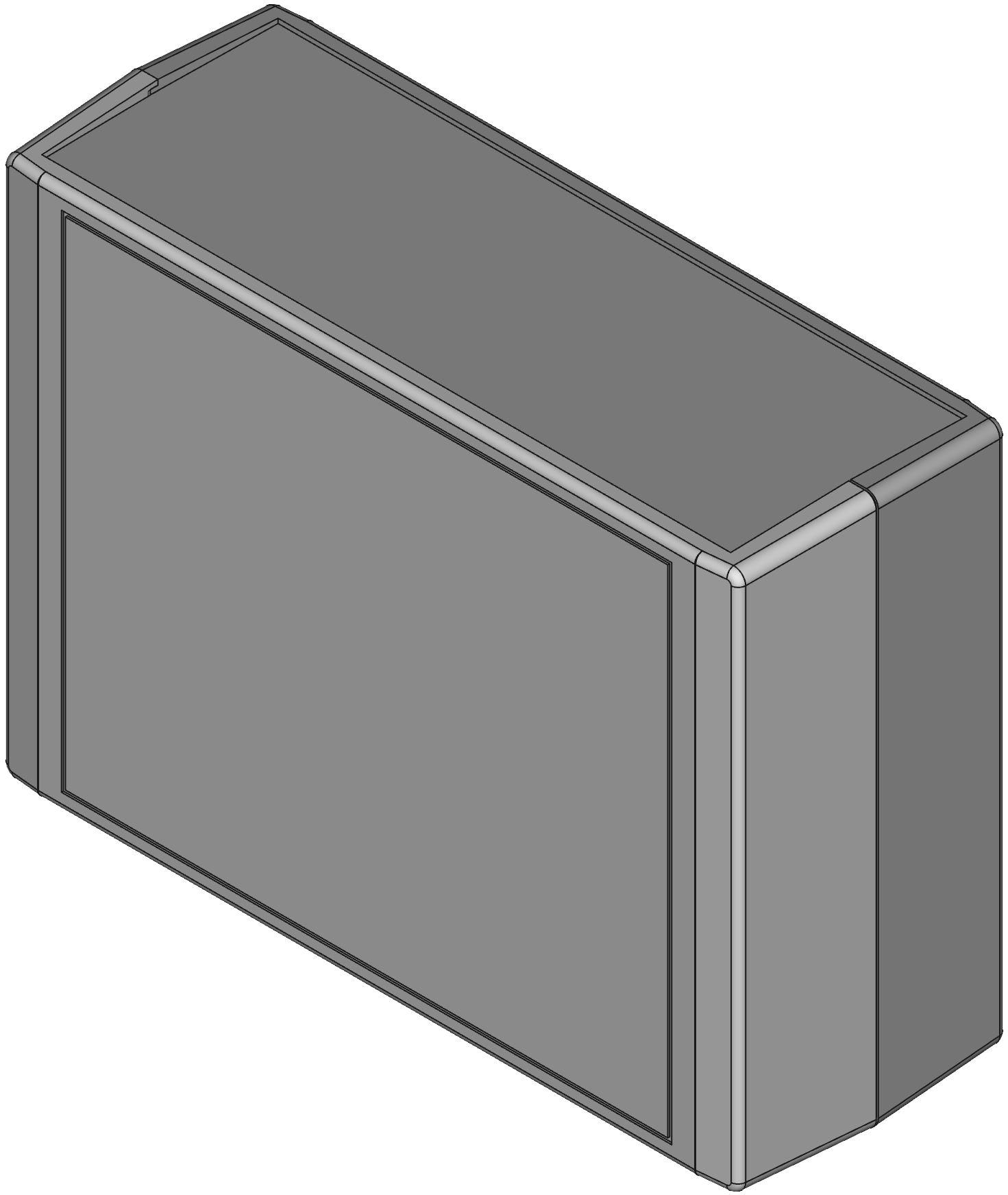 Hammond Manufacturing-RM2055L  Light Gray Acrylonitrile Butadiene Styrene Instrument Enclosure