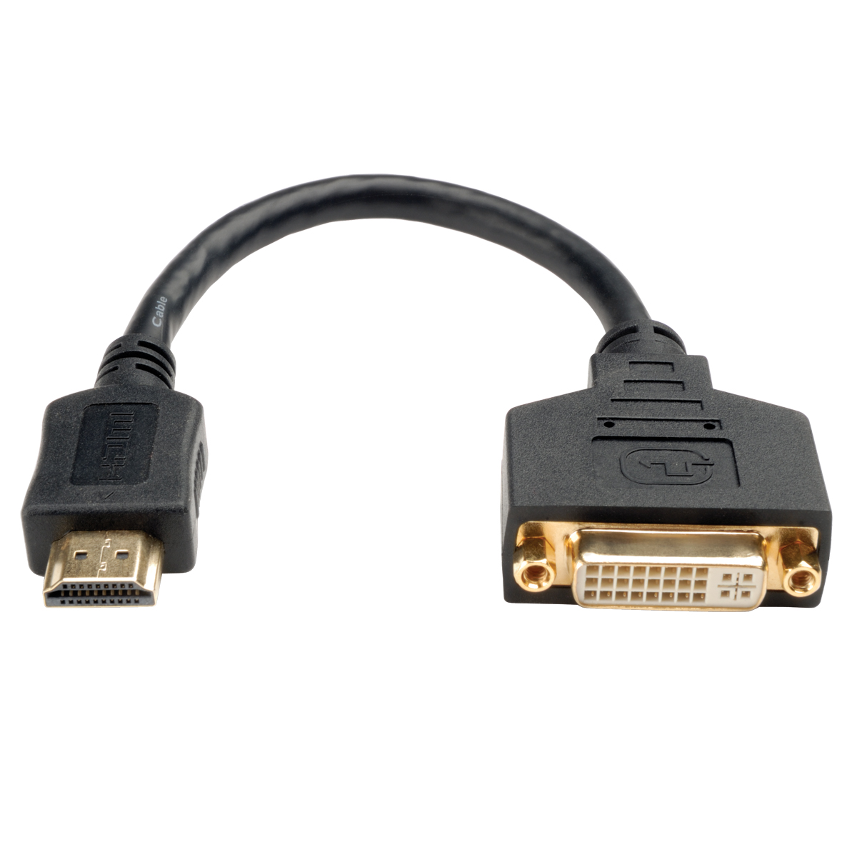 Eaton-P132-08N Audio/Video Kabelsortiment Cable Assembly Video 0.203m DVI-D to HDMI F-M Crimp-Crimp 30AWG