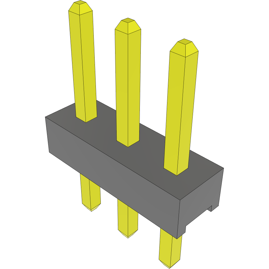Samtec-MTMM-103-04-F-S-157 Cabezales del conector y receptáculos PCB Conn Unshrouded Header HDR 3 POS 2mm Solder ST Top Entry Thru-Hole Bulk