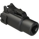 Conn Housing PL 1 POS Crimp ST Cable Mount Black