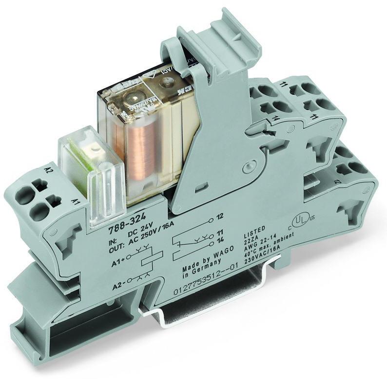 WAGO-788-324 Sonstige Relais Relay socket with miniature switching relay, for DIN 35 rail