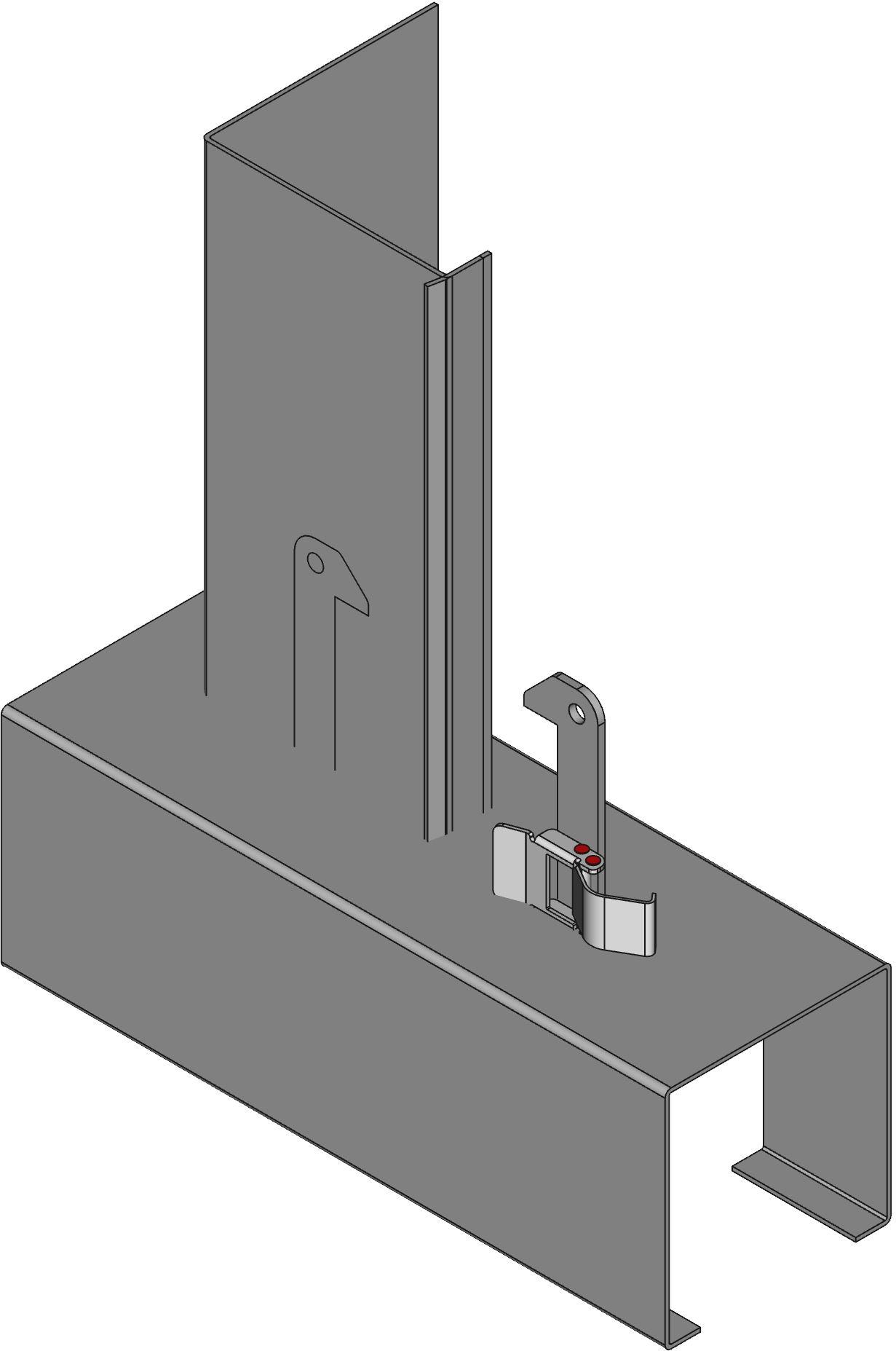 Hammond Manufacturing-1485CZC12 Verdrahtungskanäle Wiring Ducts Transposition Counter-Clockwise Square with Cover Steel Gray
