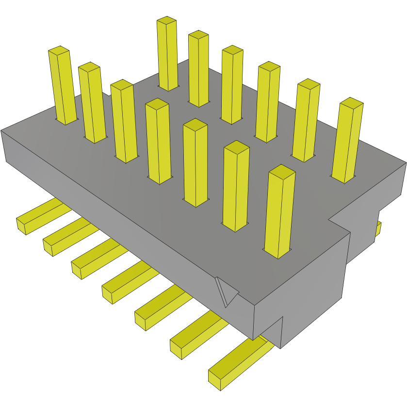 Samtec-BKT-113-02-F-V 连接器插头及 PCB 插座 Conn Unshrouded Header HDR 13 POS 1mm Solder ST SMD Tube