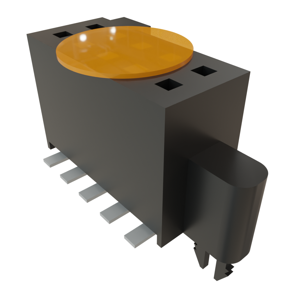 Samtec-SFM-105-02-S-D-LC-K-TR Connector Headers and PCB Receptacles Conn Socket Strip SKT 10 POS 1.27mm Solder ST Top Entry SMD TIGER EYE™ T/R