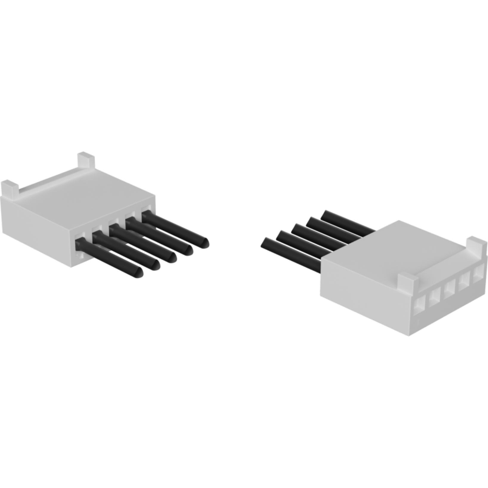 Molex-2177961053 其他电缆组件 Cable Assembly UL 11028 0.6m 22AWG Wire to Board to Wire to Board 5 to 5 POS F-F Crimp-Crimp