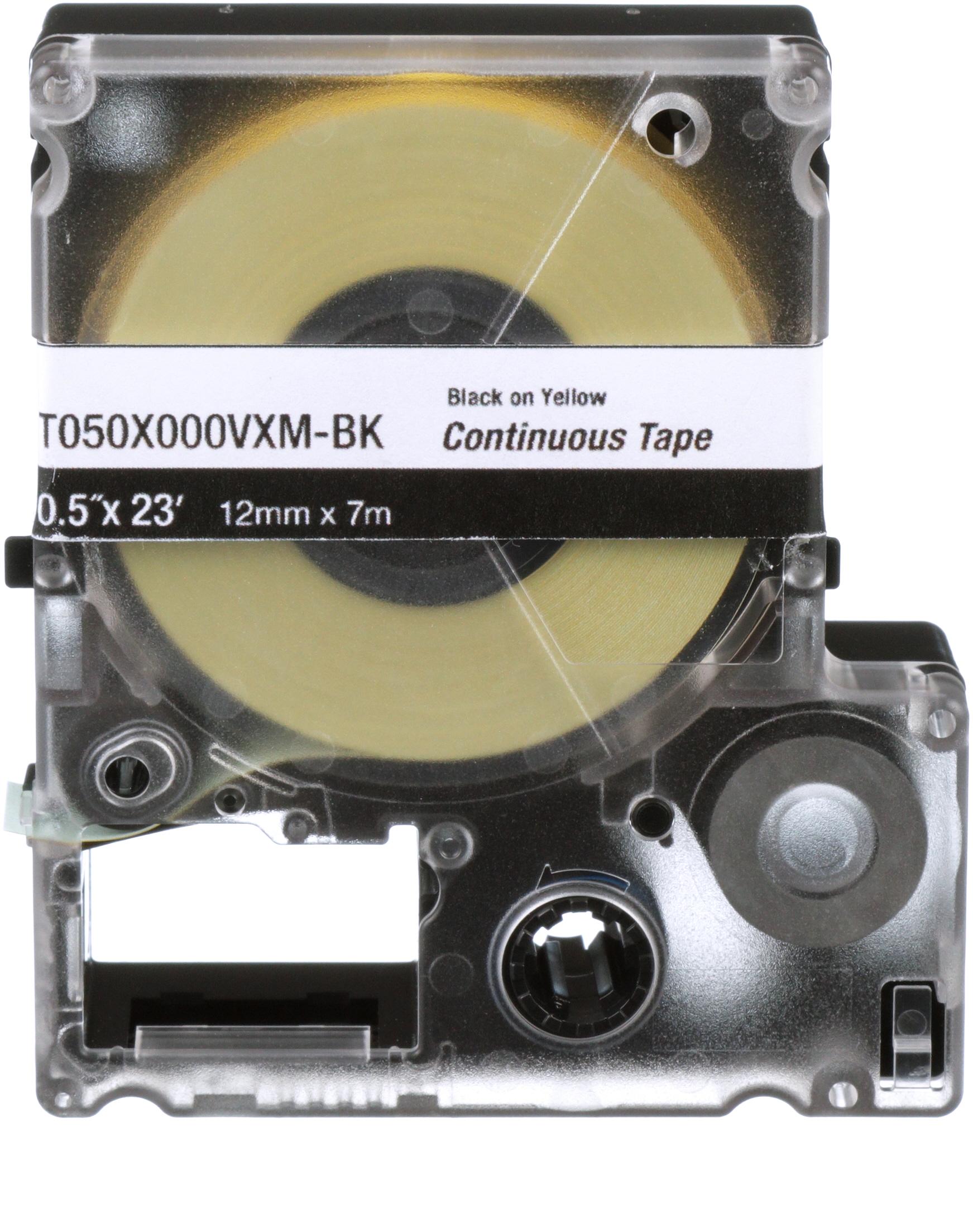 Panduit-T075X000VXM-BK Tapes Tapes Continuous Tape Black/Yellow Vinyl 7m