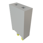 Samtec-SSQ-102-01-G-S Steckverbinderleisten und Leiterplattenbuchsen Conn Socket Strip SKT 2 POS 2.54mm Solder ST Top Entry Thru-Hole Bulk