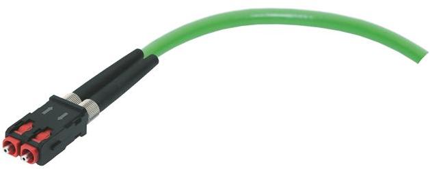 HARTING-33021110020001 Glasfaserkabel-Baugruppen FO cable Pre-assembled on one side SCRJ duplex POF Multimode Cable length 2 m Diameter 8 mm