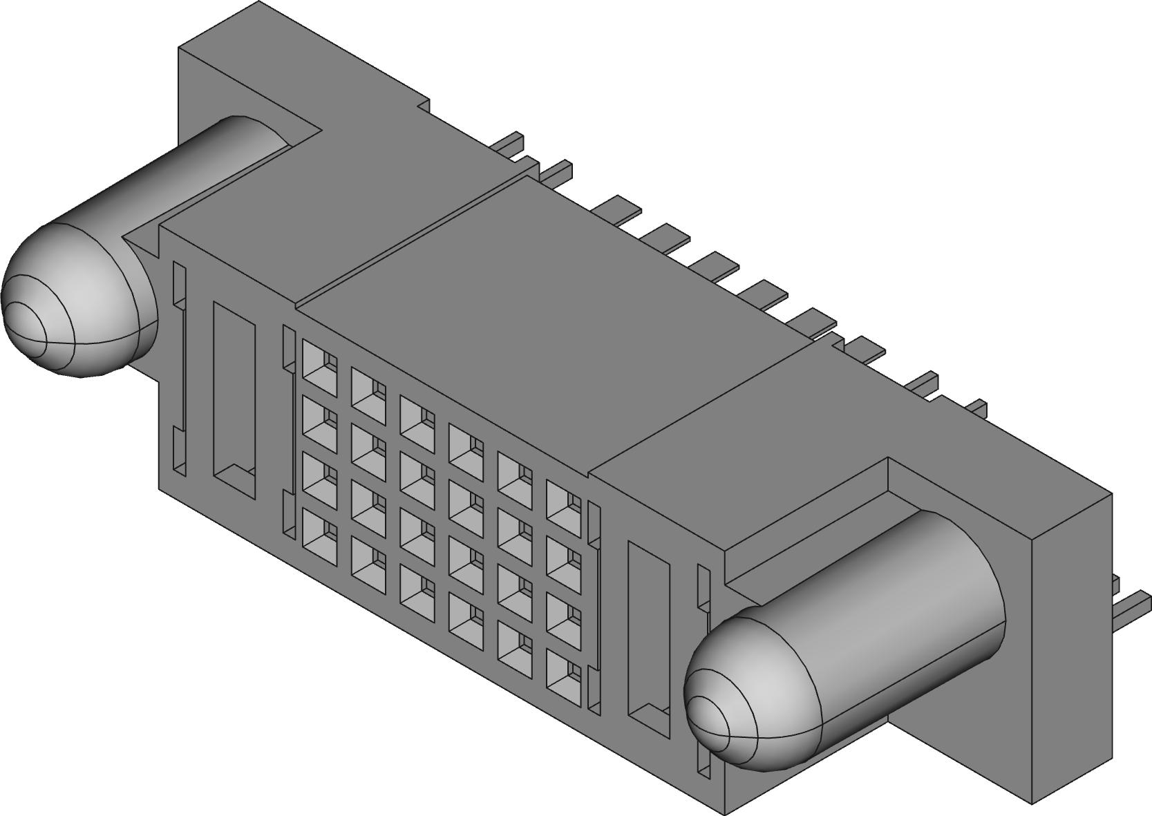 Amphenol Communications Solutions-51740-10102401CCLF Steckverbinderleisten und Leiterplattenbuchsen Conn Wire to Board RCP 2Power/24Signal POS (2.54mm/3.81)mm/2.54mm Press Fit ST Top Entry Thru-Hole PwrBlade® Tray
