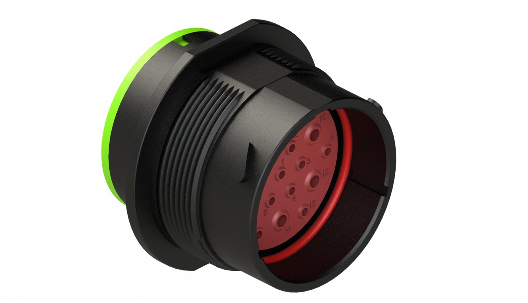 Amphenol-AHDP04-24-19PN-SRA 圆形连接器 Conn Circular PIN 19 POS ST Panel Mount 19 Terminal 1 Port Box