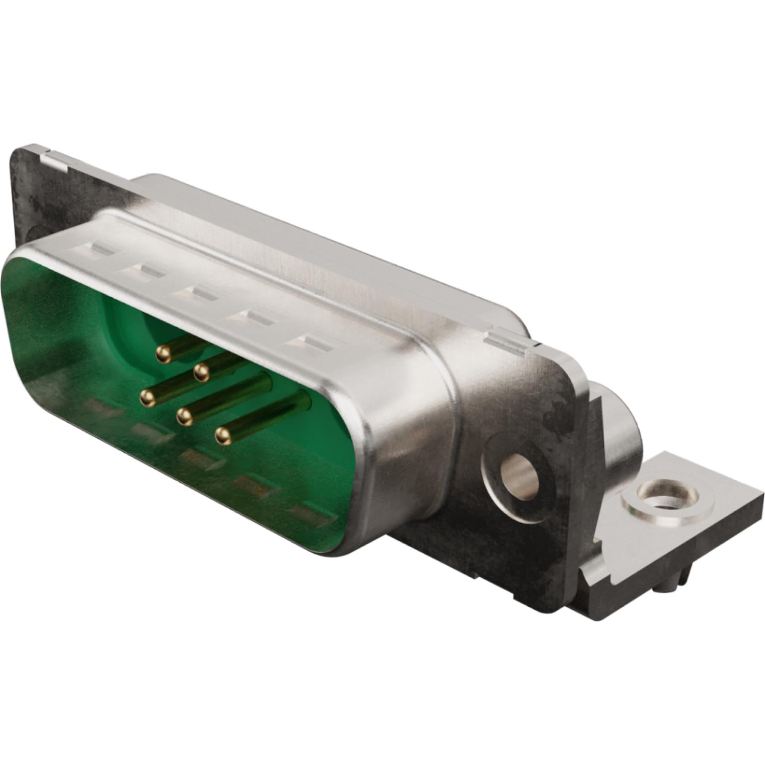 Molex-1731070093 Steckverbinder, D-Sub Conn D-Sub M 2Cavity/5Signal POS 2.54mm Solder RA Thru-Hole 1 Port Carton