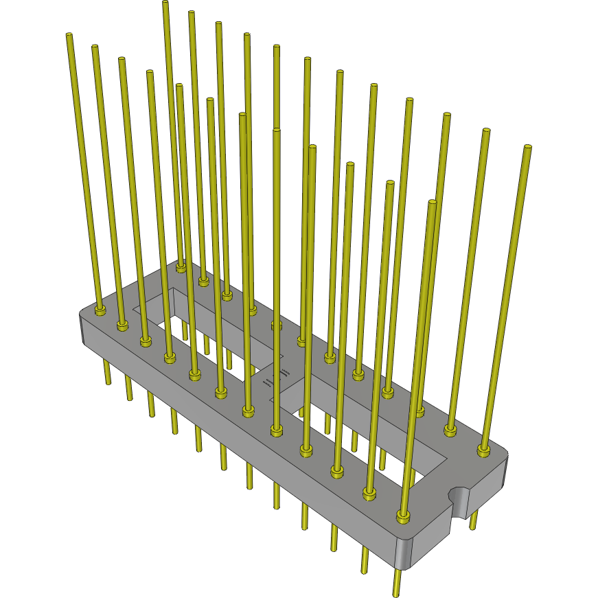 Samtec-APA-324-G-Q 插座连接器 Conn DIP Adapter HDR 24 POS 2.54mm ST Thru-Hole Tube