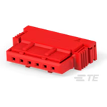 Conn Housing F 6 POS 2.54mm Crimp ST Cable Mount Red