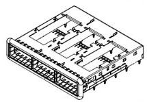 Molex-74768-0210 Steckverbinderzubehör Connector Accessories QSFP+ Cage Right Angle Tray