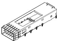 Molex-172604-2100 Steckverbinderzubehör Connector Accessories Cage Right Angle Tray