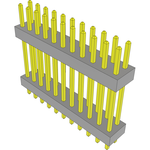 Conn Board Stacker HDR 22 POS 2mm Solder ST Top Entry Thru-Hole Bulk