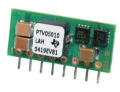 Texas Instruments-PTV05010WAH Convertidor de CC a CC y módulo del regulador de conmutación Module DC-DC 5VIN 1-OUT 0.8V to 3.6V 8A 8-Pin SIP Module Tray