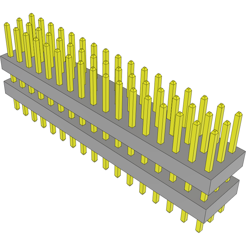 Samtec-TW-17-03-L-T-235-110 Piastre connettori e prese PCB Conn Board Stacker HDR 51 POS 2mm Solder ST Thru-Hole Bulk