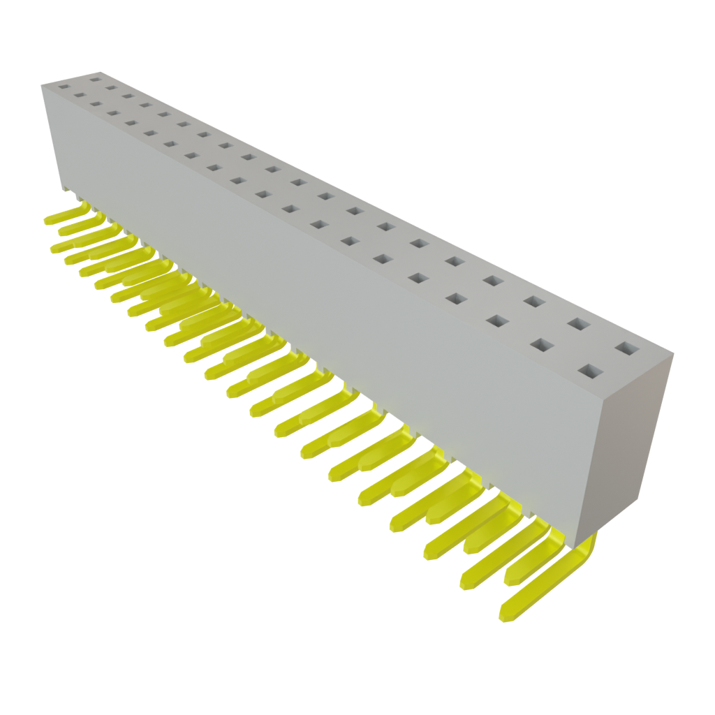 Samtec-SSW-120-02-L-D-RA Piastre connettori e prese PCB Conn Socket Strip SKT 40 POS 2.54mm Solder RA Side Entry Thru-Hole Layer