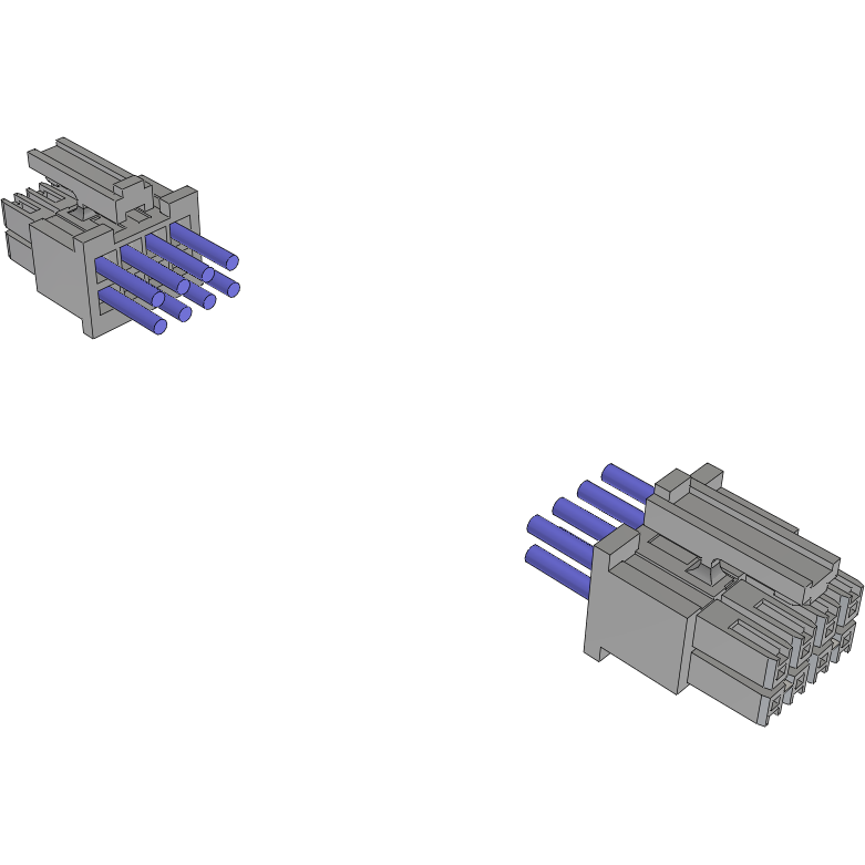 Samtec-MMSD-04-20C-S-48.00-D-K-LUS Cable Assembly AC Power Cable Assembly 1.219m Power to Power 8 to 8 POS SKT-SKT Crimp-Crimp 20AWG