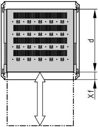 Schroff GmbH-21130355 null 19INCH shelf, telescopic 70kg, RAL 7021, 600x682