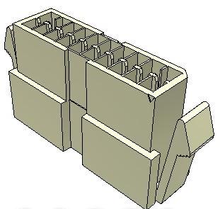 Samtec-IPR1-10-D 分立接线罩连接器 Conn Housing PL 20 POS 2.54mm Crimp ST Panel Mount Natural