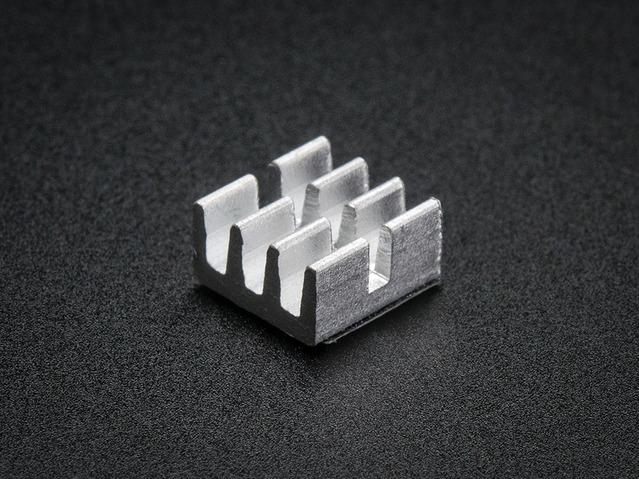 Adafruit Industries-1515 Disipador de calor Aluminum SMT Heat Sinks 10 Pack - 0.25x0.25 x 0.15 tall