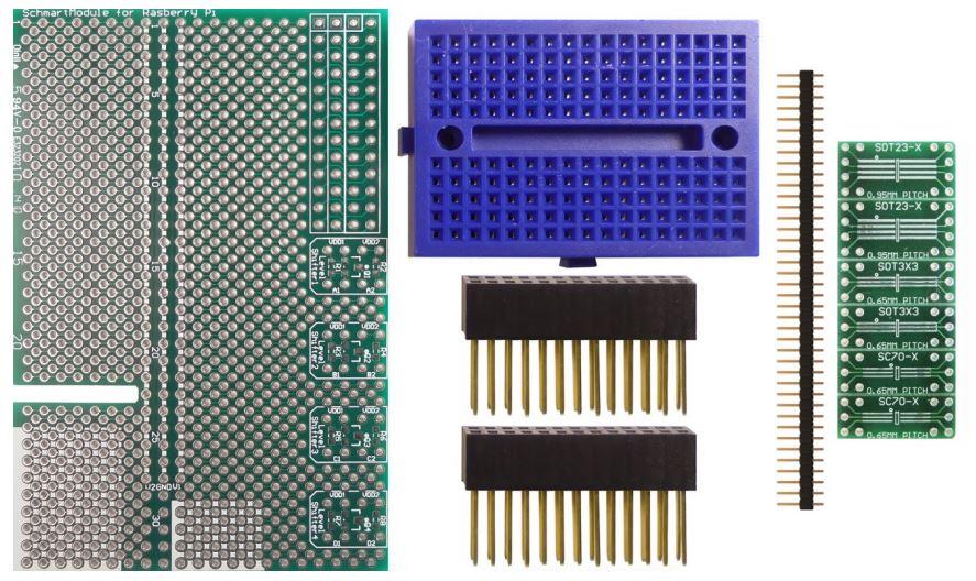 SchmartBoard-710-0010-03 开发套件和工具 ez SOT 23 and SC70 Raspberry Pi Add-on Board Kit