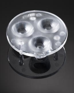 LEDIL OY-C11191_TUIJA-3-W Optische Linsen Round Optical Lens Clear PMMA Pin/Glue Box