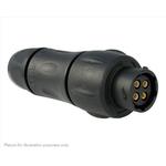 Conn Circular SKT 4 POS Crimp ST Cable Mount 4 Terminal 1 Port