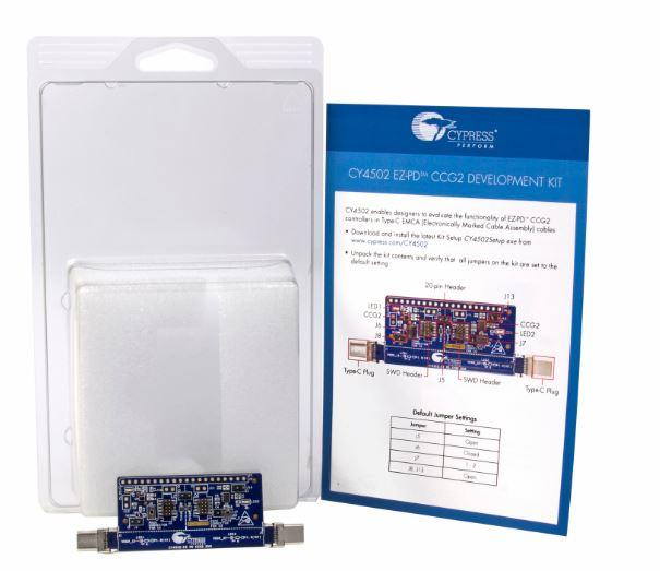 Infineon Technologies AG-CY4502 Entwicklungssätze und Werkzeuge CYPD2103-14LHXIT/CYPD2103-20FNXIT USB Transceiver Development Kit